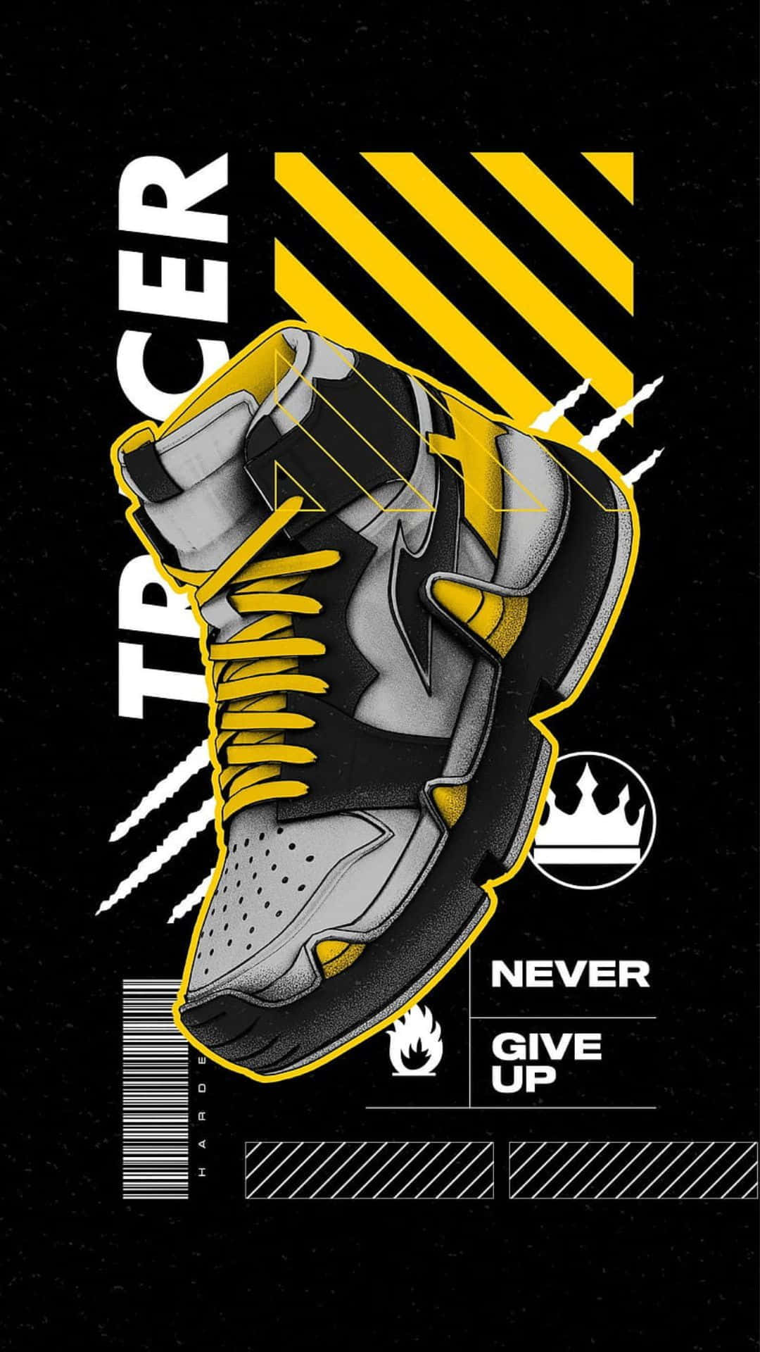 Basketball Shoe Poster Design Wallpaper