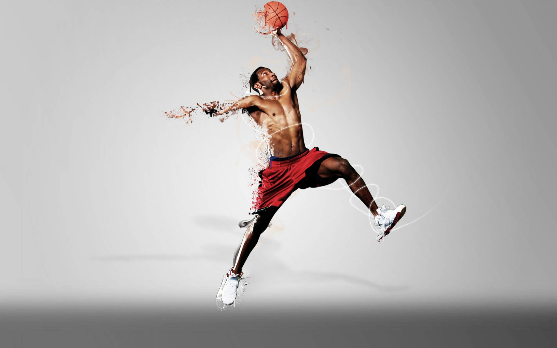 Basketball Sports Disintegration Effekt: Wallpaper