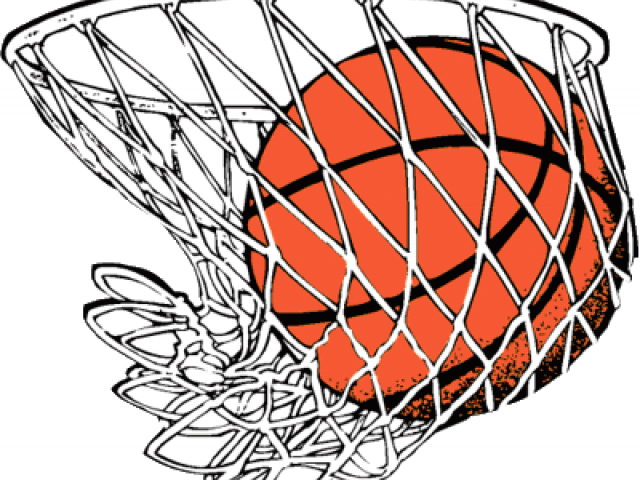 Basketball Swishing Through Net PNG