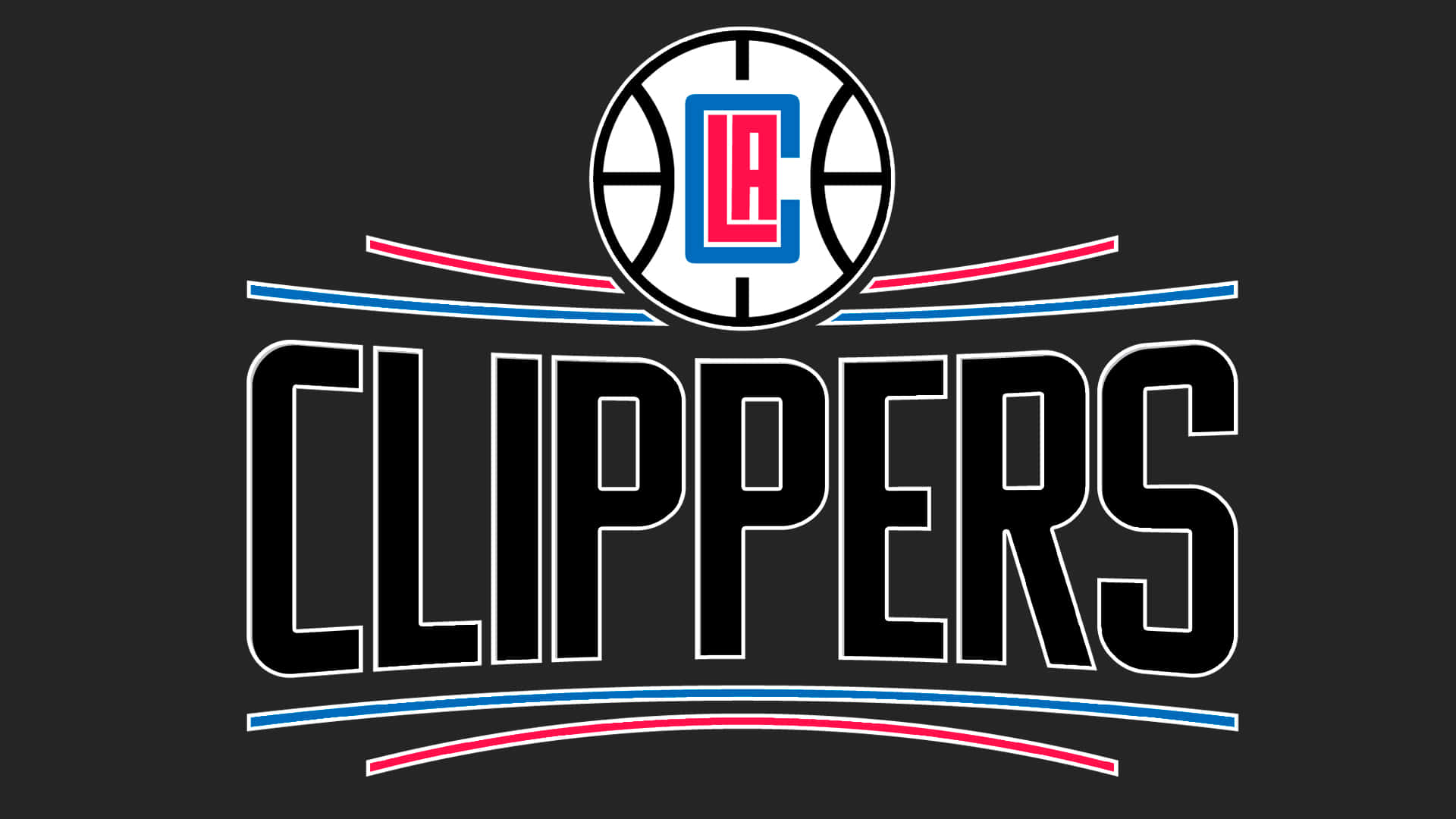 Basketbollslagetla Clippers Logotyp Enkel Illustration. Wallpaper