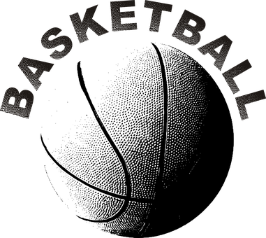 Basketball Text Artwork PNG
