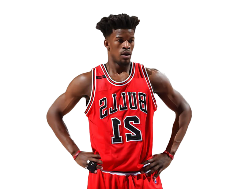 Basketball_ Player_in_ Red_ Uniform PNG
