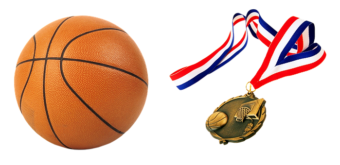 Basketballand Medal Award PNG
