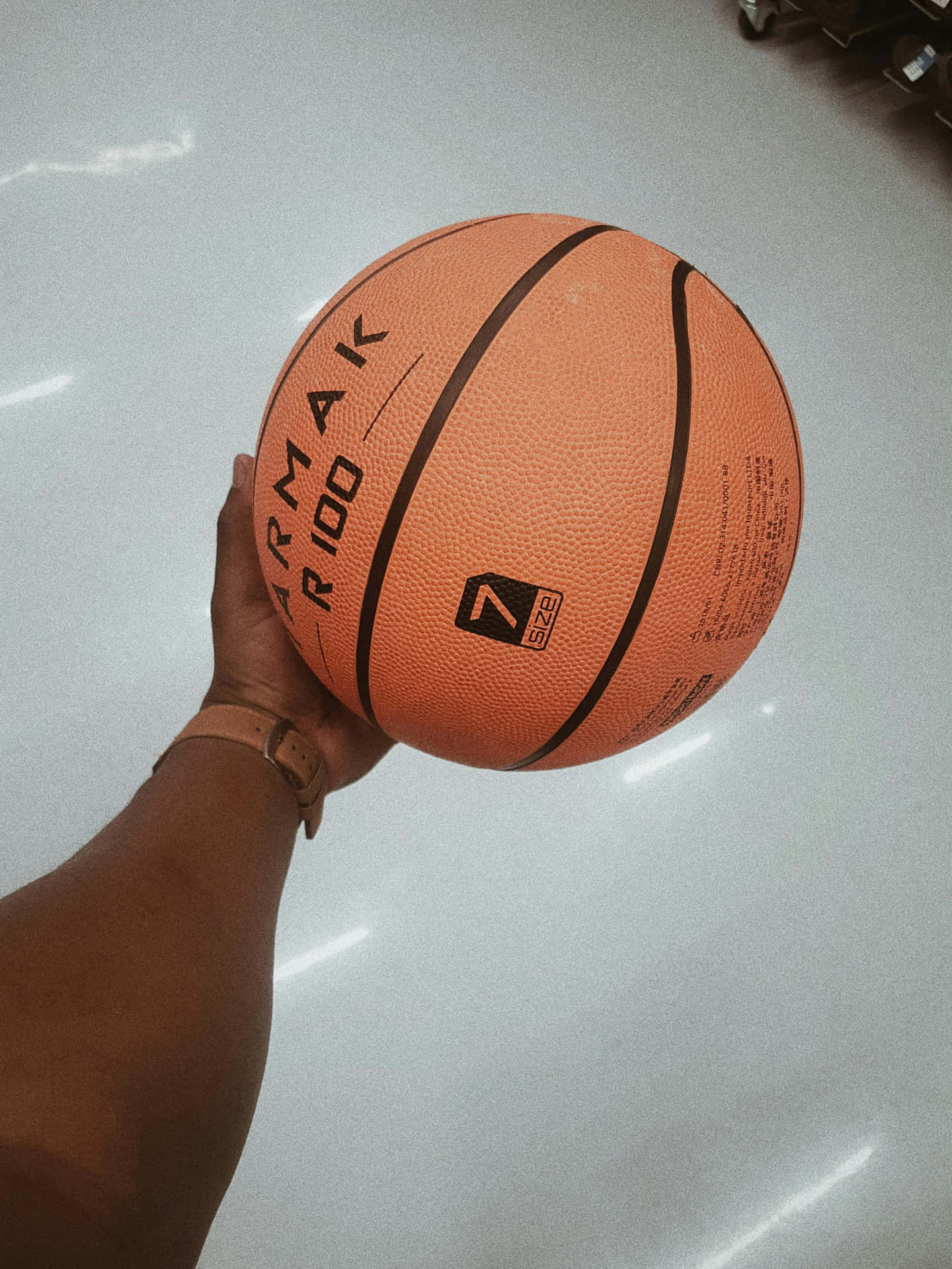 Basketballin Hand Perspective Wallpaper