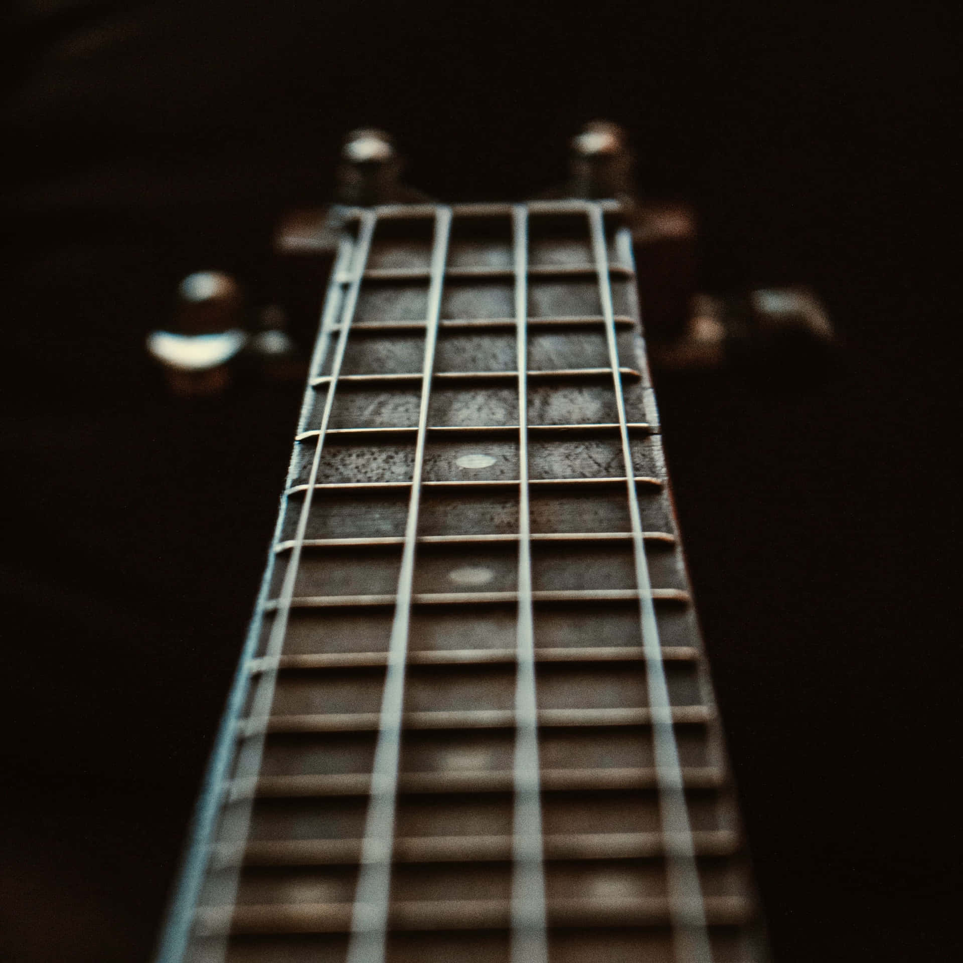 Bass Guitar Fretboard Closeup Wallpaper
