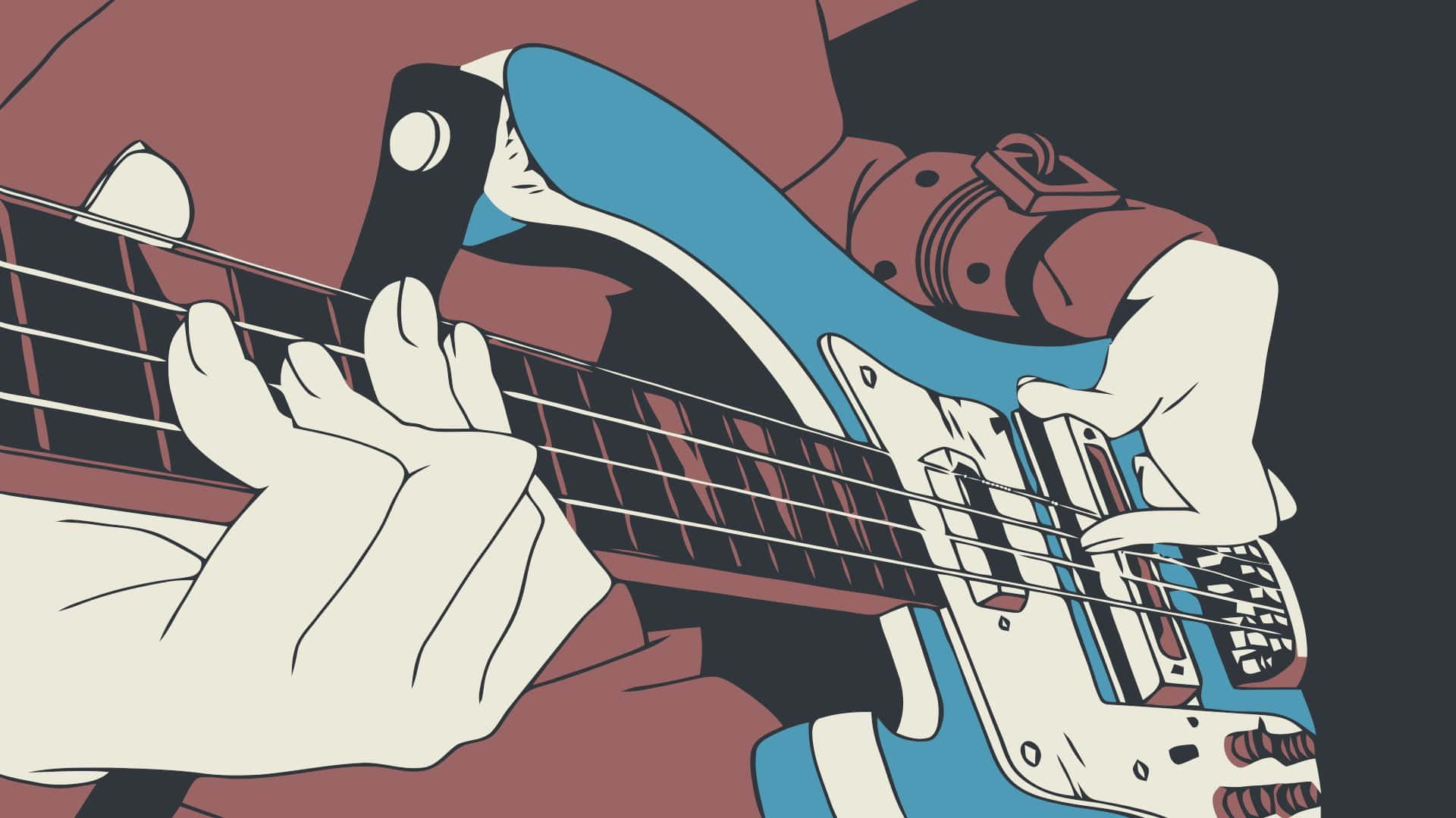 Bass Guitaristin Action.jpg Wallpaper
