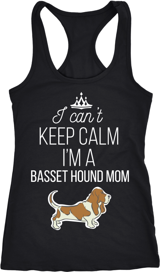 Basset Hound Mom Tank Top PNG