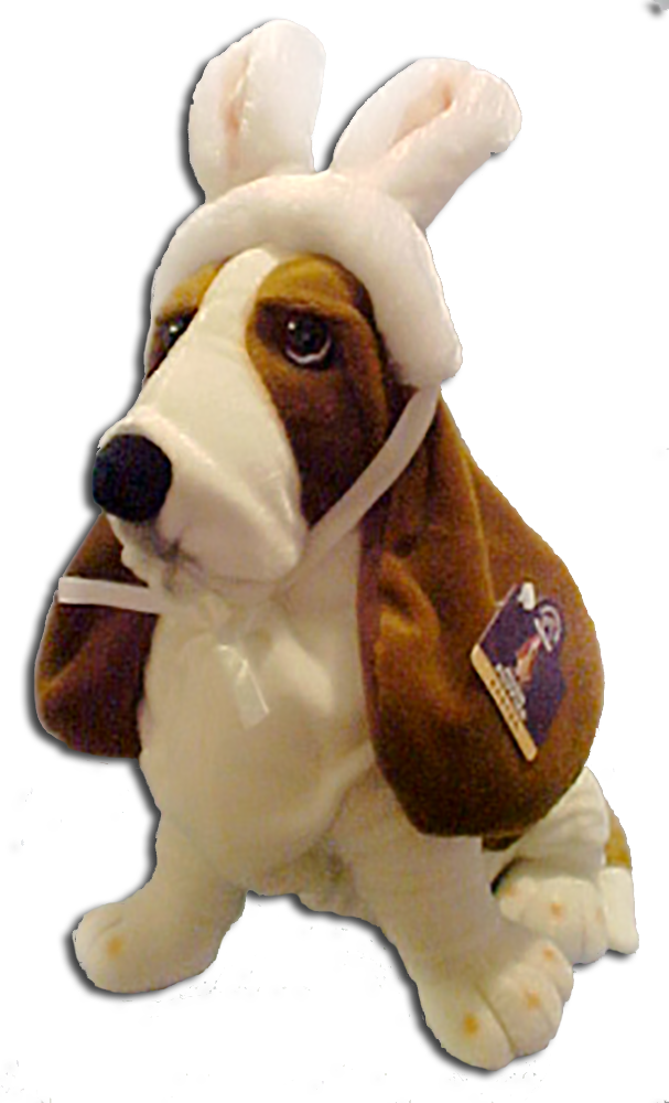 Basset Hound Plush Bunny Ears PNG
