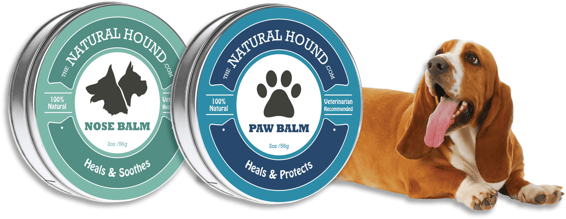 Basset Hound With Noseand Paw Balm Products PNG