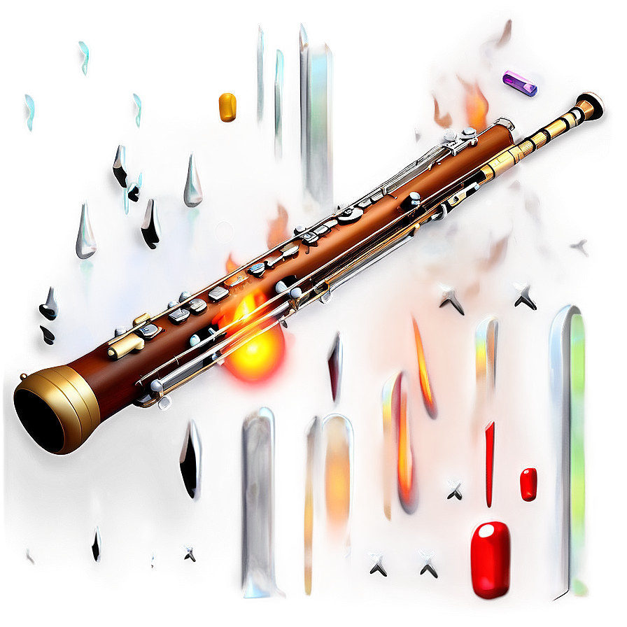 Bassoon In Fire Png 06272024 PNG
