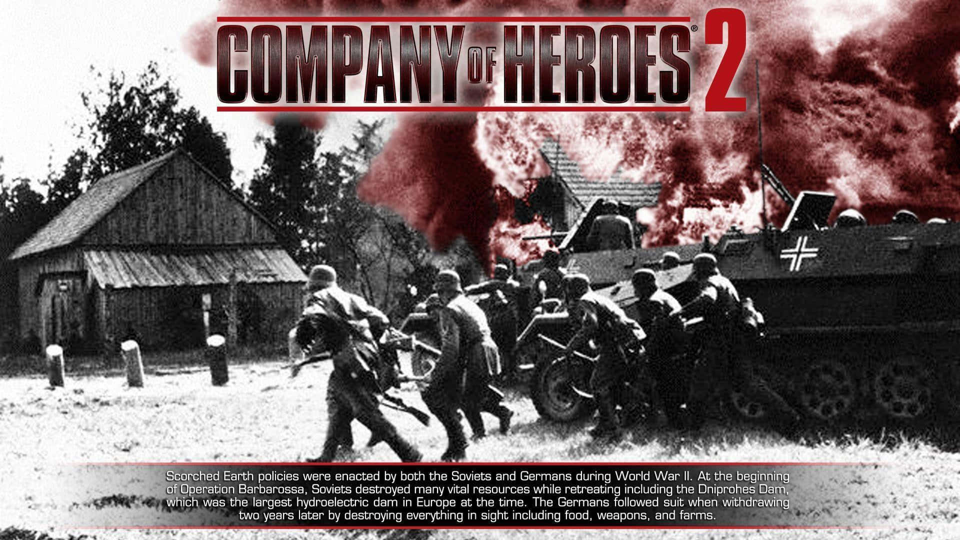 Bästabakgrundsbilden Till Company Of Heroes 2.