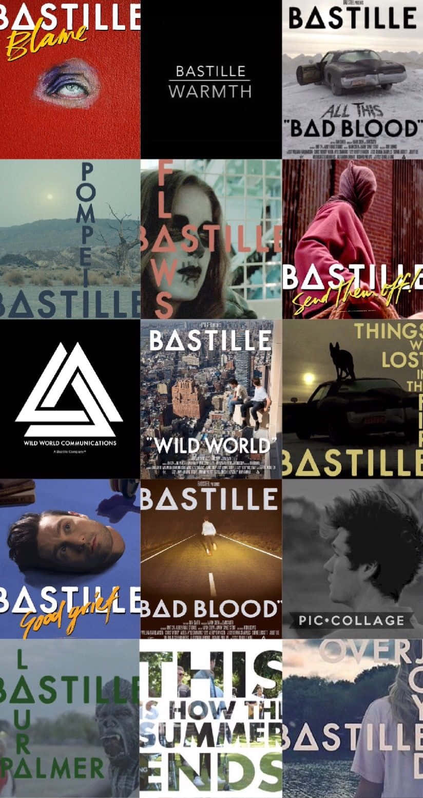 A Collage Of Books With The Title Bastille