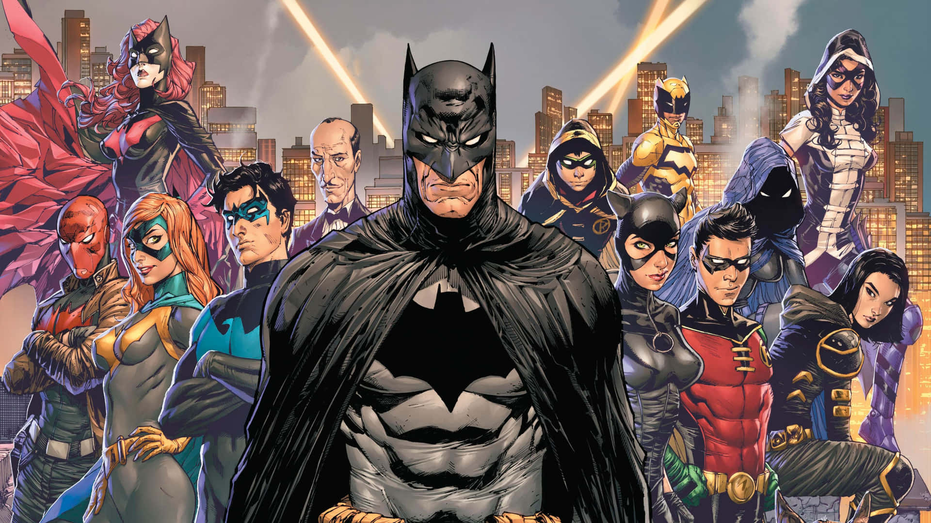 United Bat-Family - Defenders of Gotham City Wallpaper
