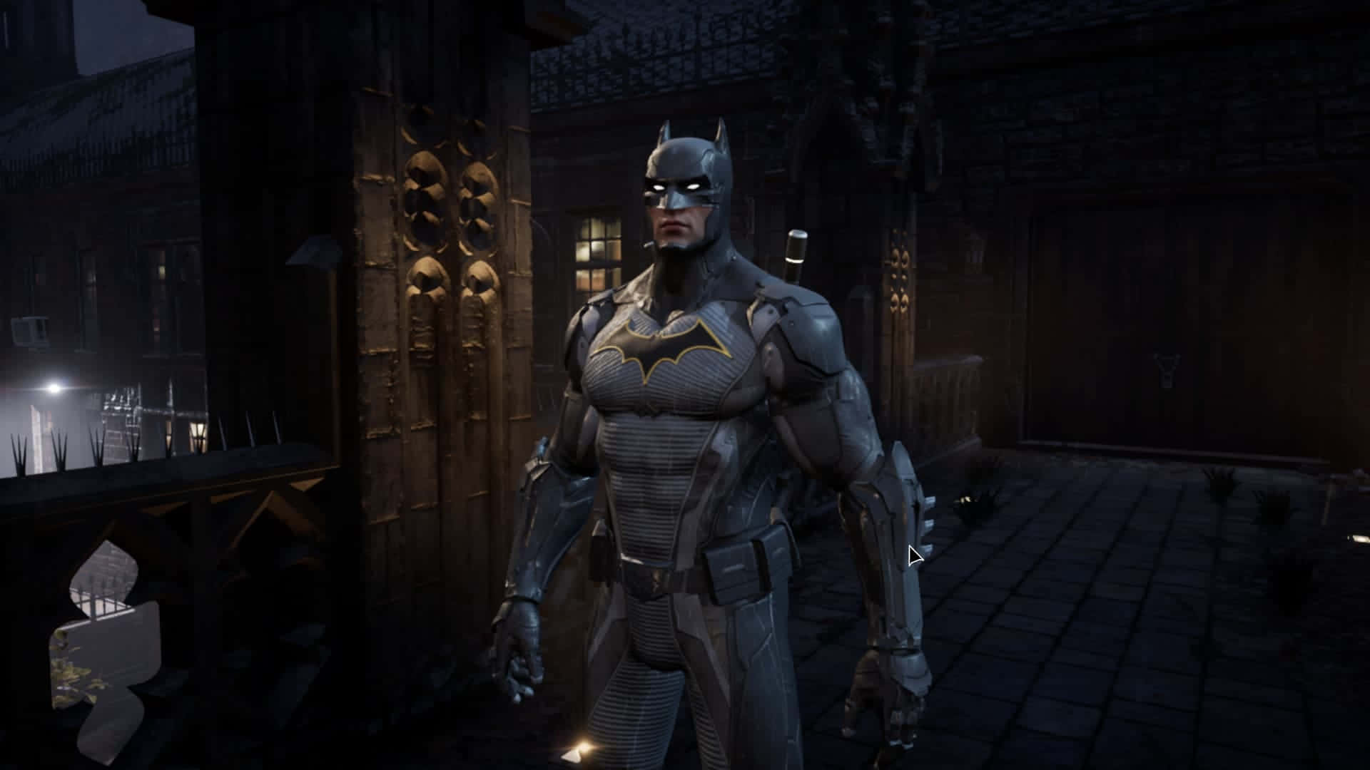 Audazy Poderoso Bat-traje Exhibido En Acción Fondo de pantalla