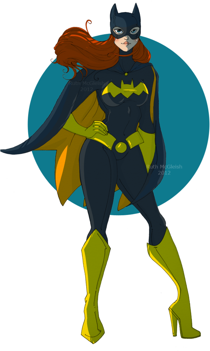 Download Batgirl Animated Character Pose | Wallpapers.com