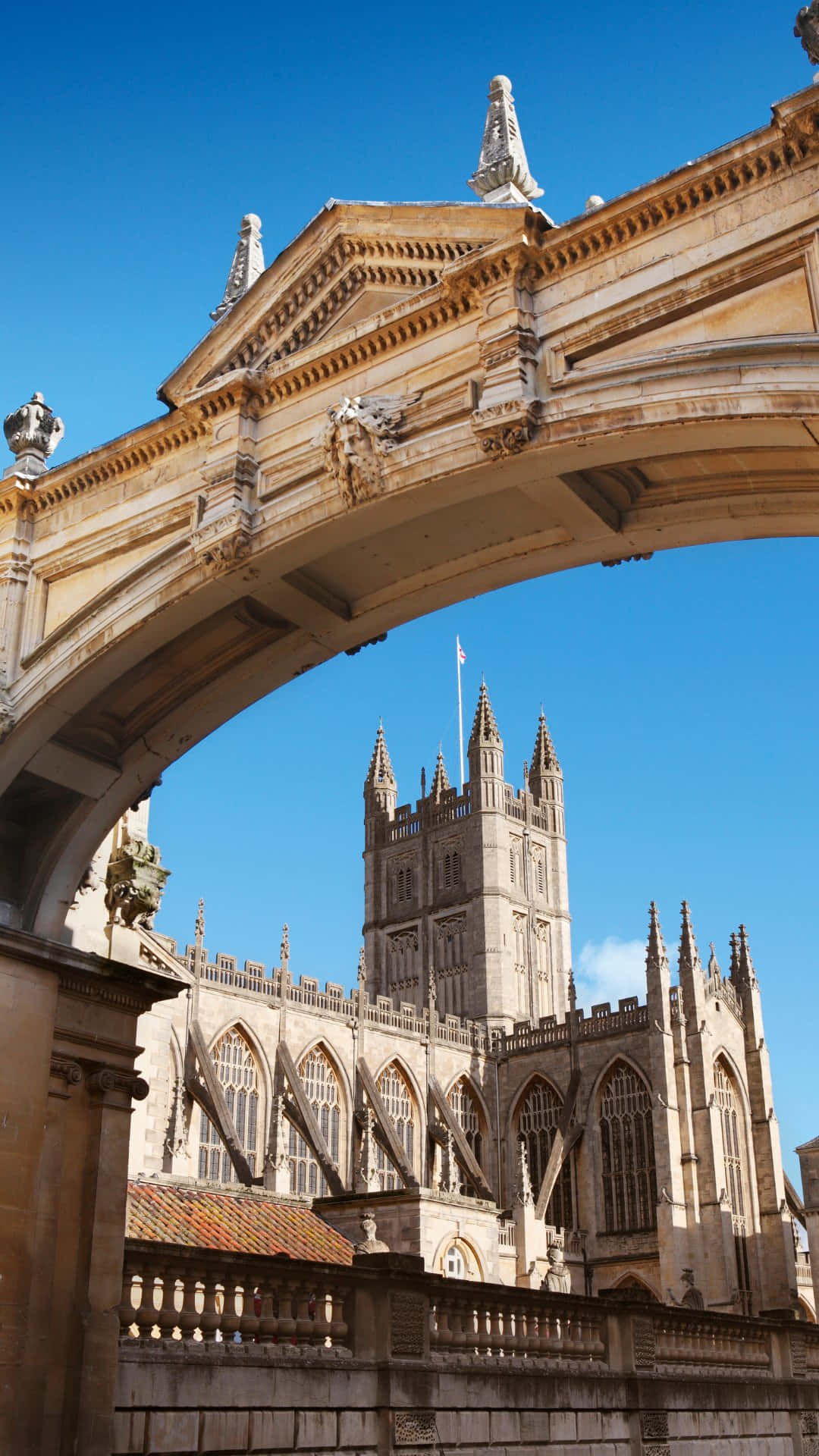 Download Bath Abbey And Bridge Architecture Wallpaper | Wallpapers.com