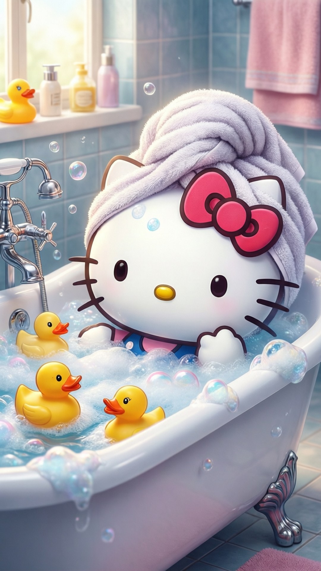 Bad Tijd Hello Kitty Achtergronden