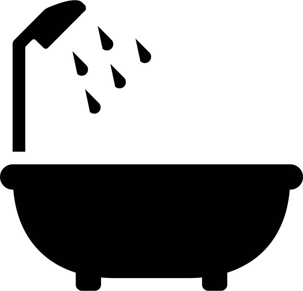 Bathtub Icon Silhouette PNG