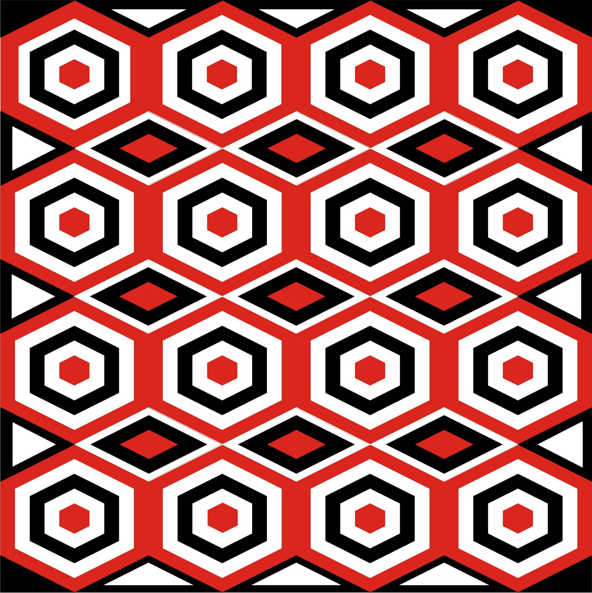 Batik Red Black Diamond Background