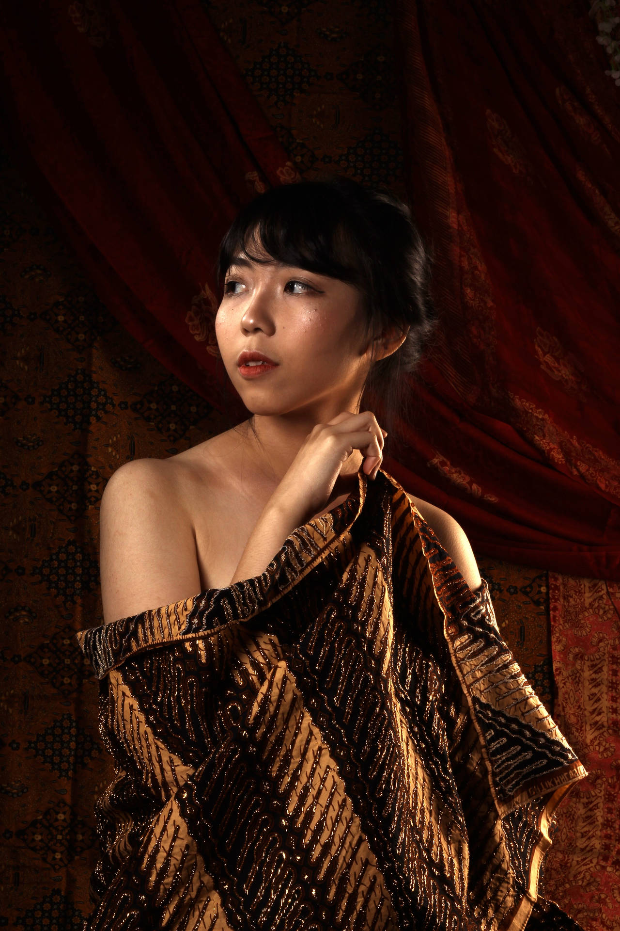 Batik Woman Blouse Background