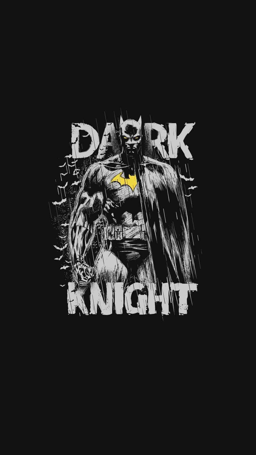 Minimalist Dark Knight Batman Aesthetic Wallpaper