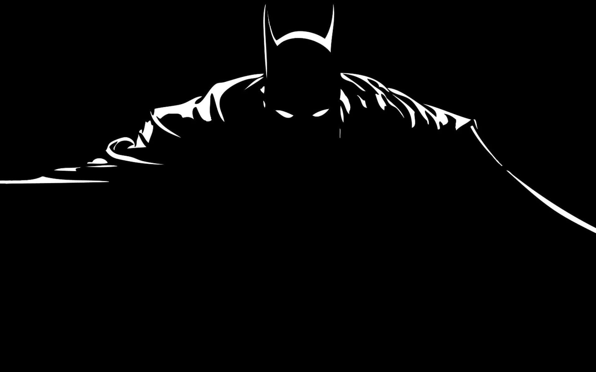 Dark Batman Aesthetic In Silhouette Wallpaper