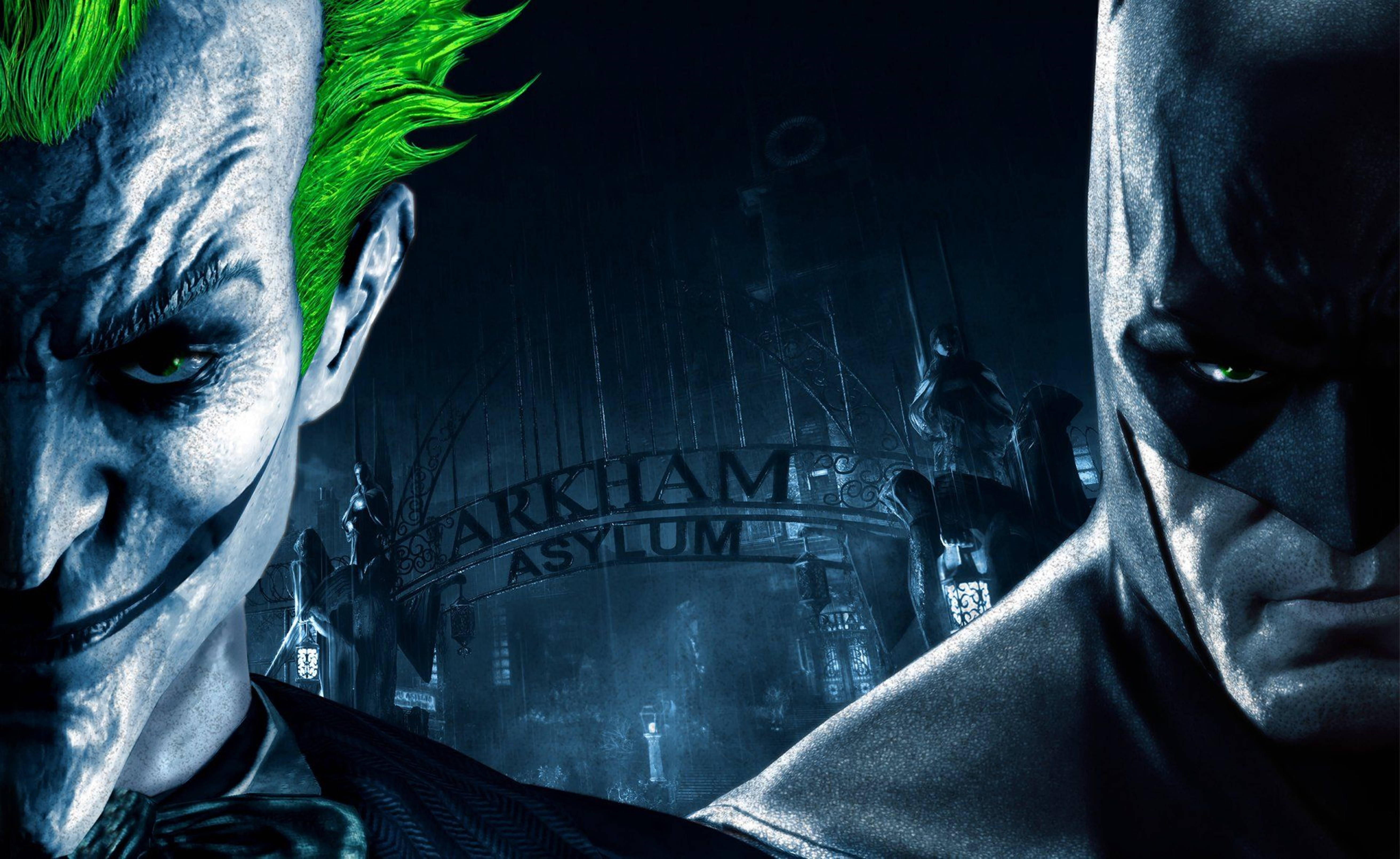 Batman And Joker Arkham City 4k Background