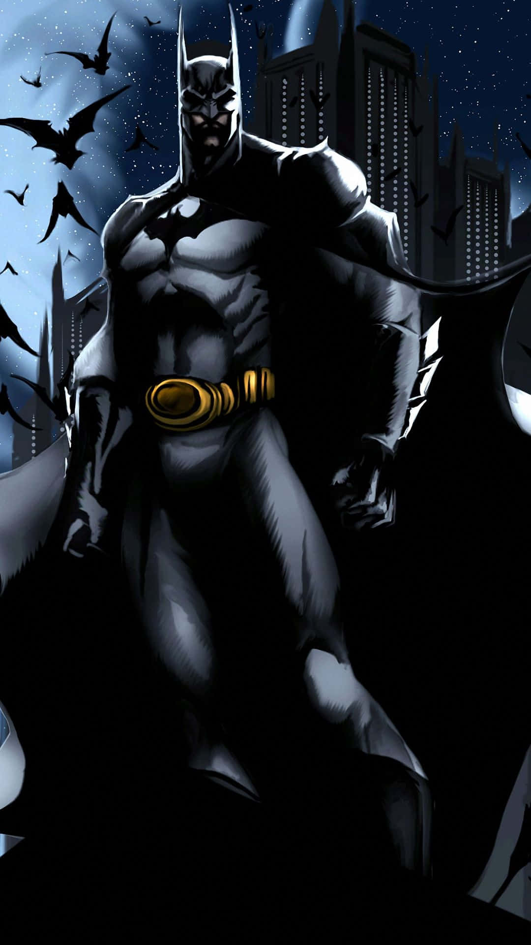 Trasformaistantaneamente Da Bruce Wayne A Batman Con Questo Telefono Android! Sfondo