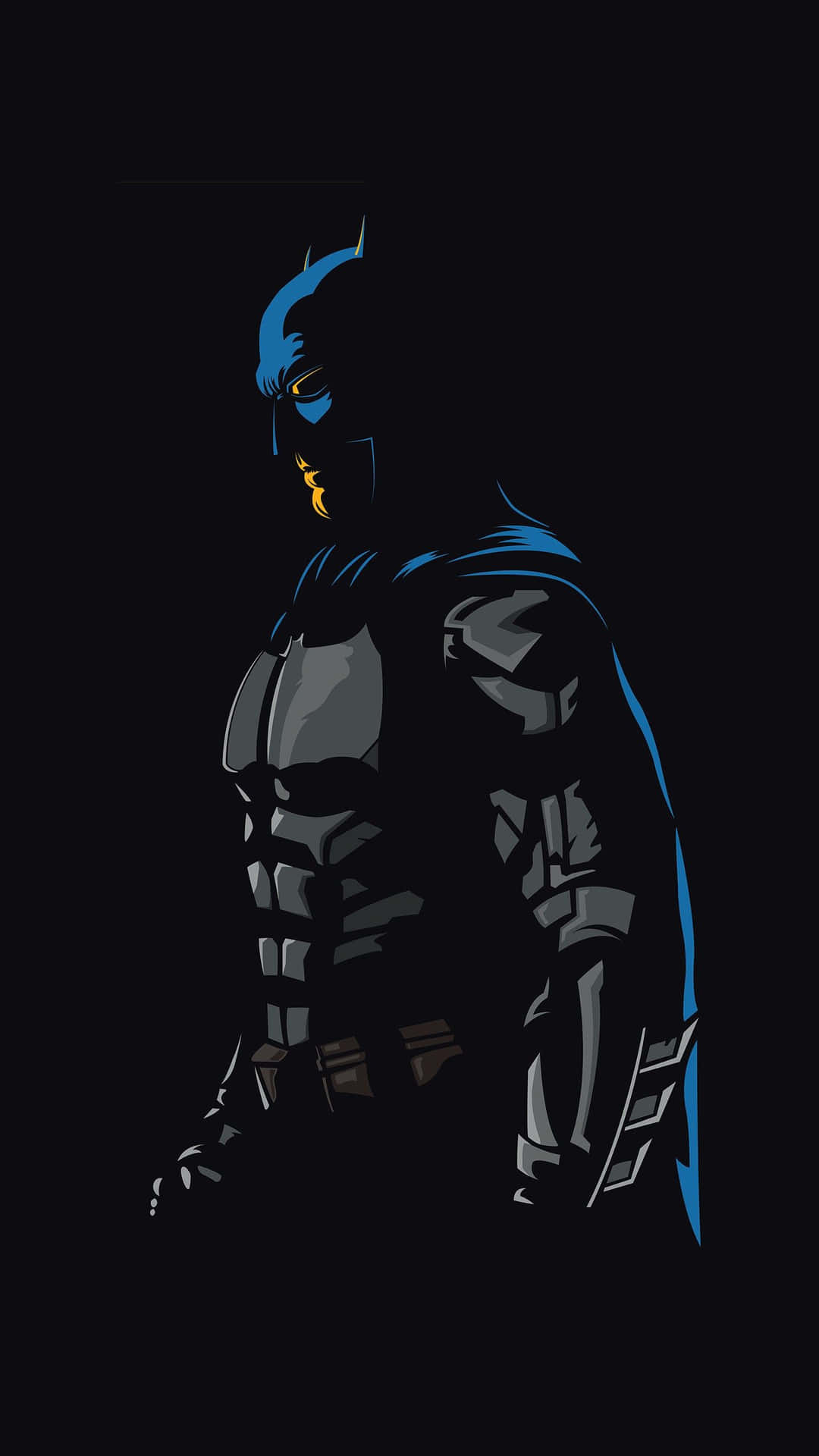 A depiction of Batman as a futuristic android Wallpaper