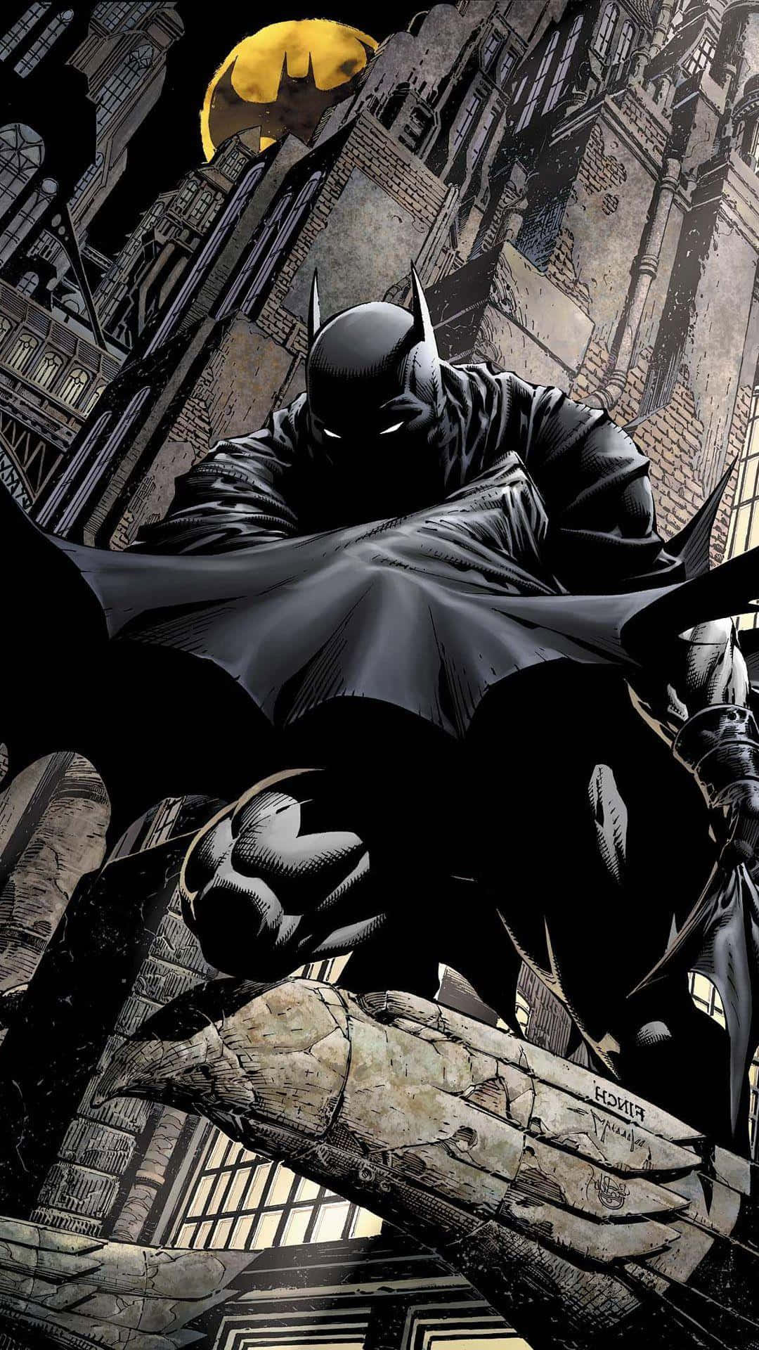 Batman's robotagtige sidekicks vises i denne spændende tapet. Wallpaper
