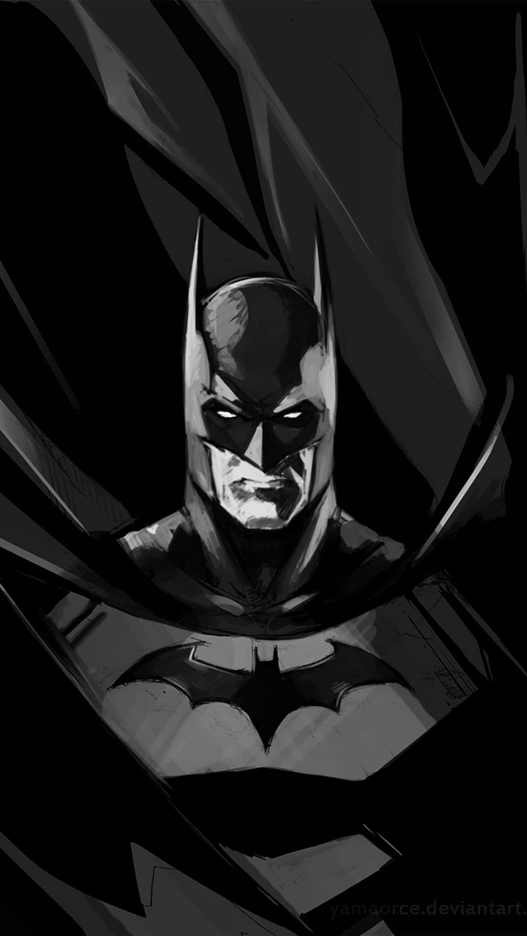 The Caped Crusader on a Samsung Android Wallpaper