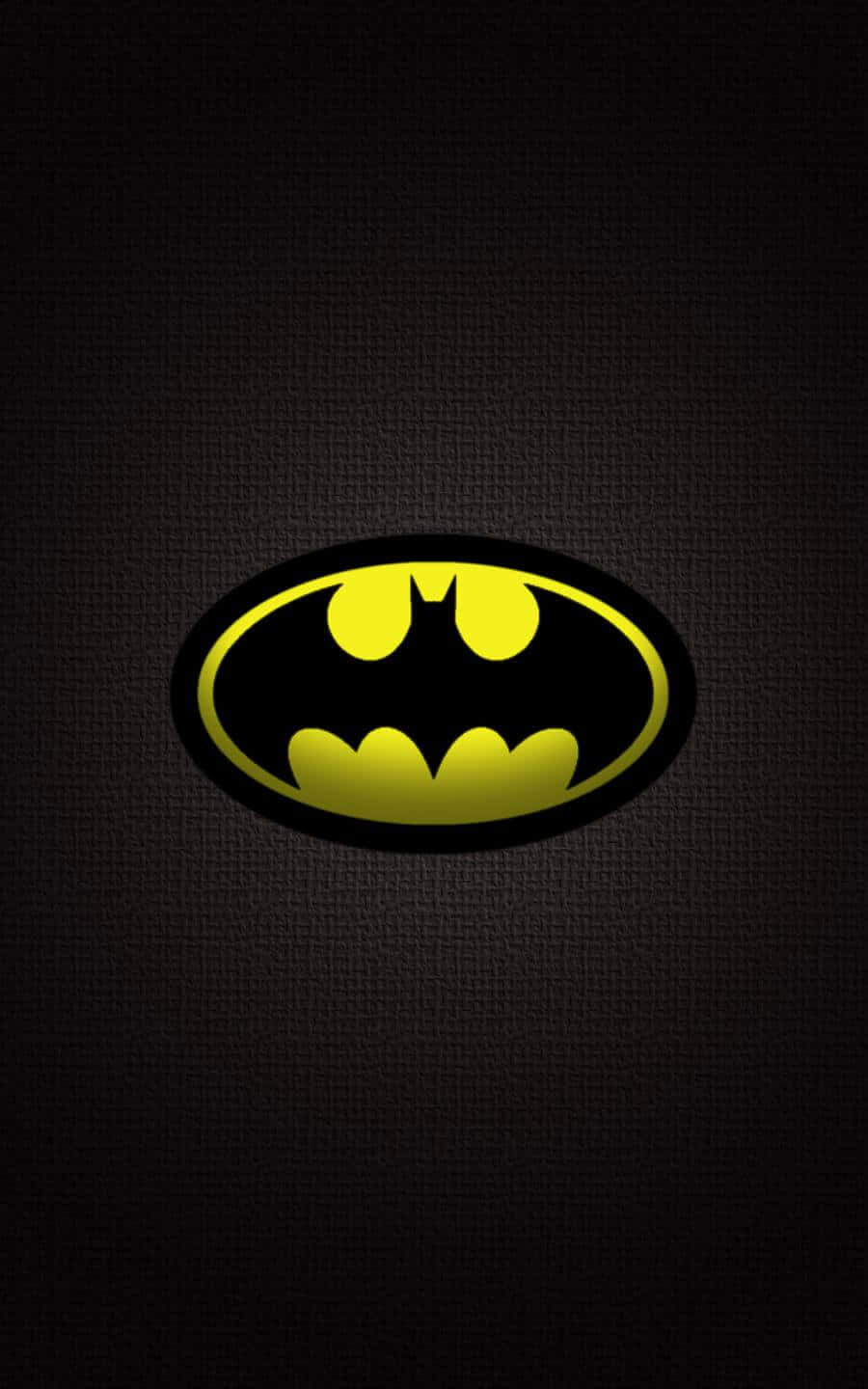 Logode Batman En Negro Y Amarillo Para Android Fondo de pantalla