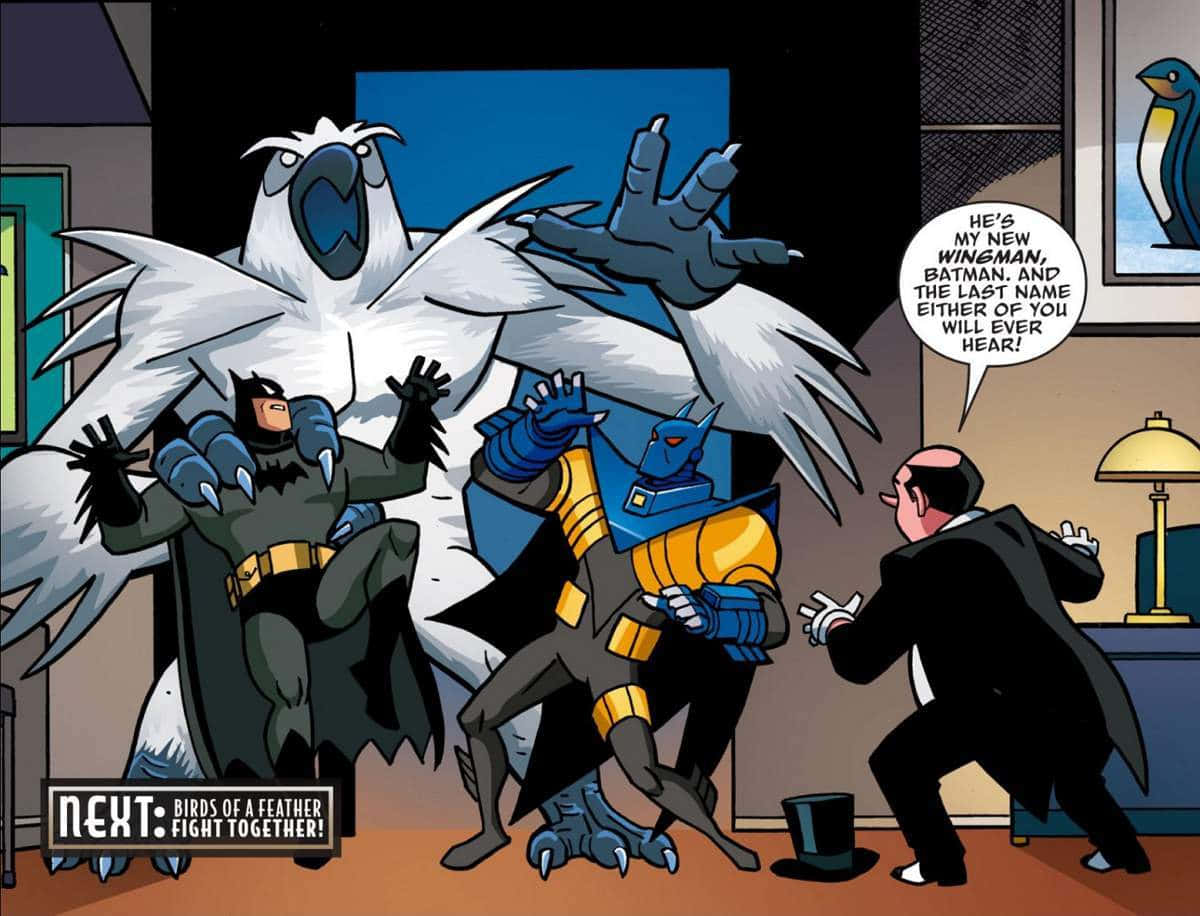 Batmany Robin En Acción En Batman: La Serie Animada. Fondo de pantalla