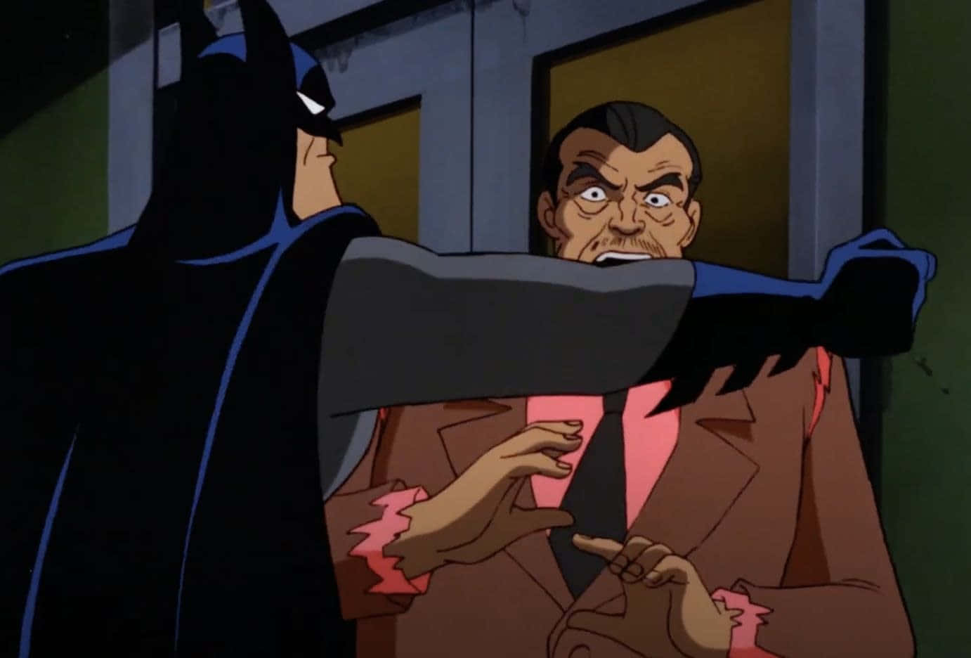 Batman Animated Adventures - The Dark Knight in Action Wallpaper
