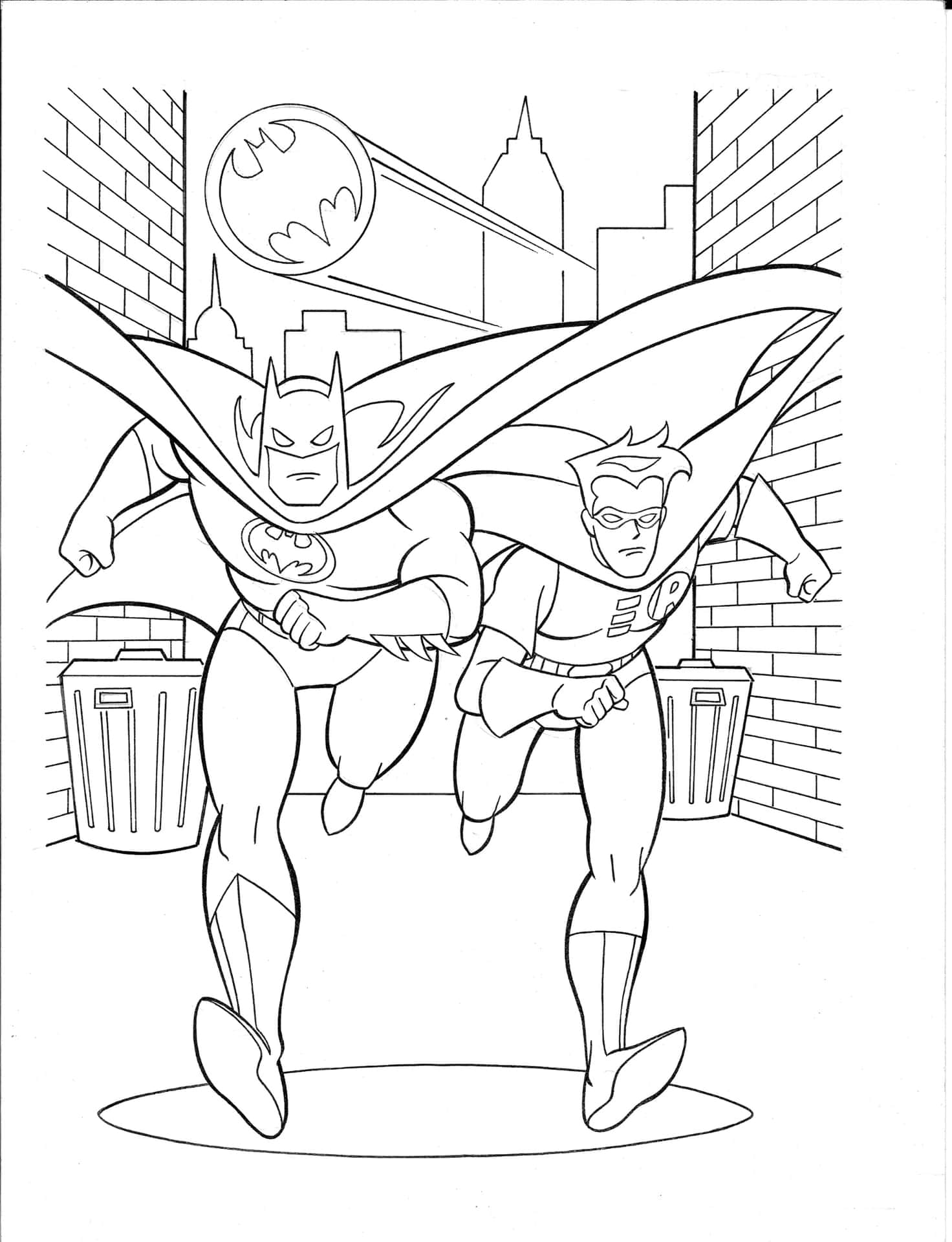 Batmany Robin Se Preparan Para La Acción En Batman Animated Adventures. Fondo de pantalla