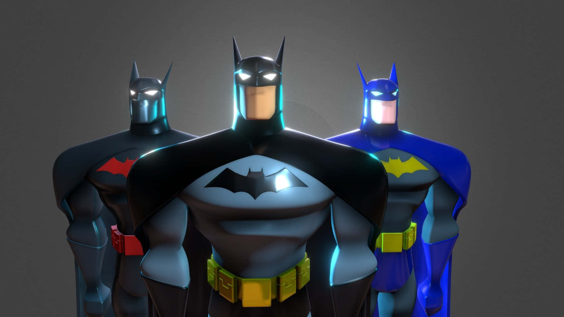 Batmany Robin En Acción En Batman: La Serie Animada Fondo de pantalla