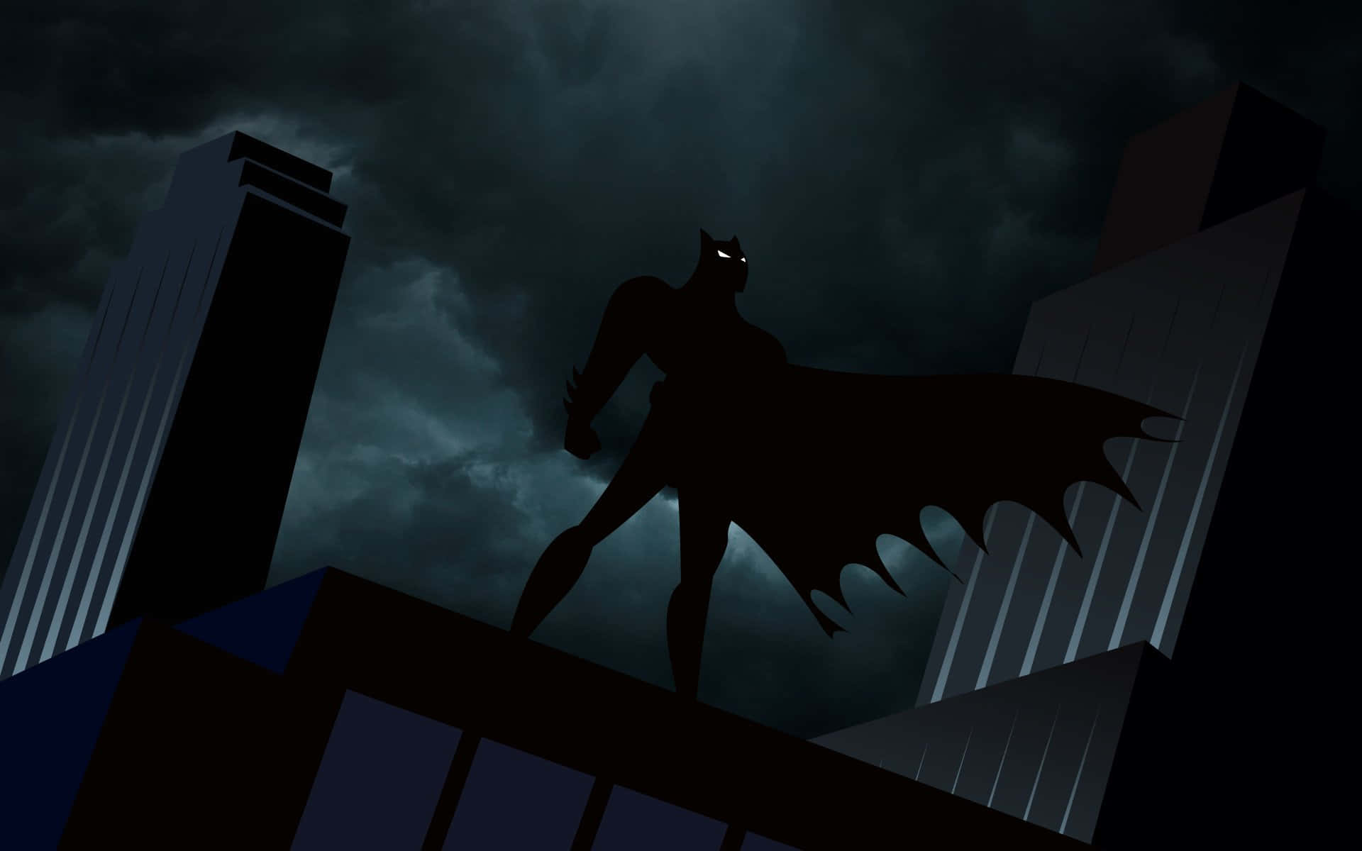 Batman in Action - An Epic Animated Adventure Wallpaper