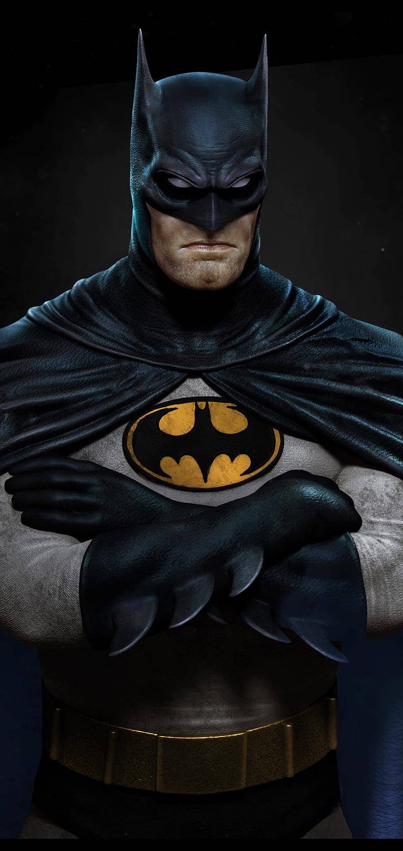 Batman Animated #dd Portrait Mobile Wallpaper