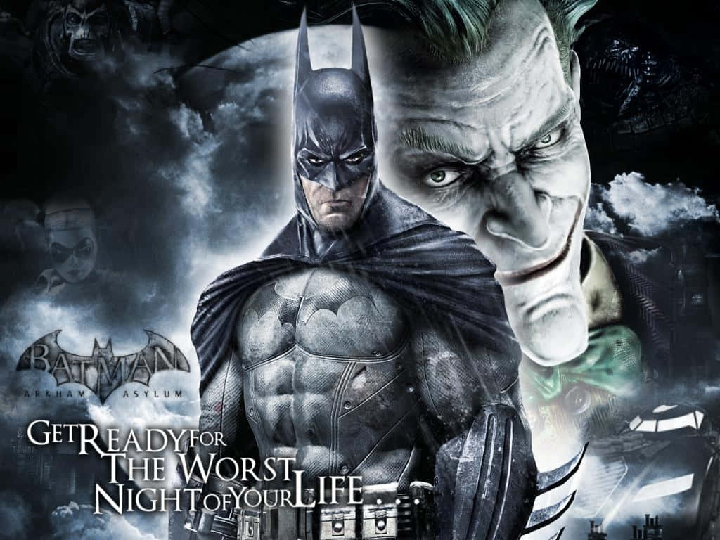 Elcaballero Oscuro - Batman En El Asilo Arkham Fondo de pantalla