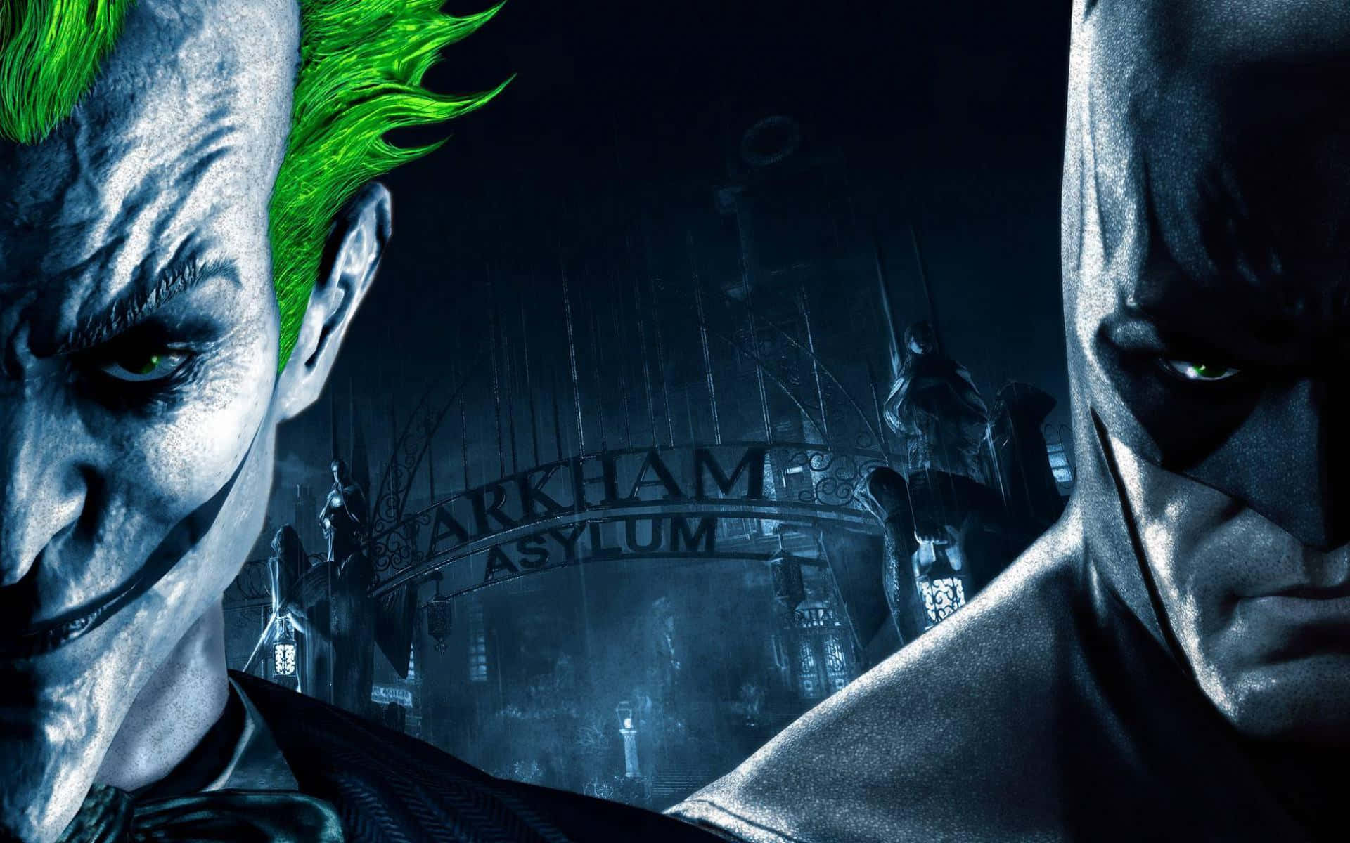 Batman: Arkham Asylum er en forrygende flugt fra de mørkeste kroge af Arkham. Wallpaper