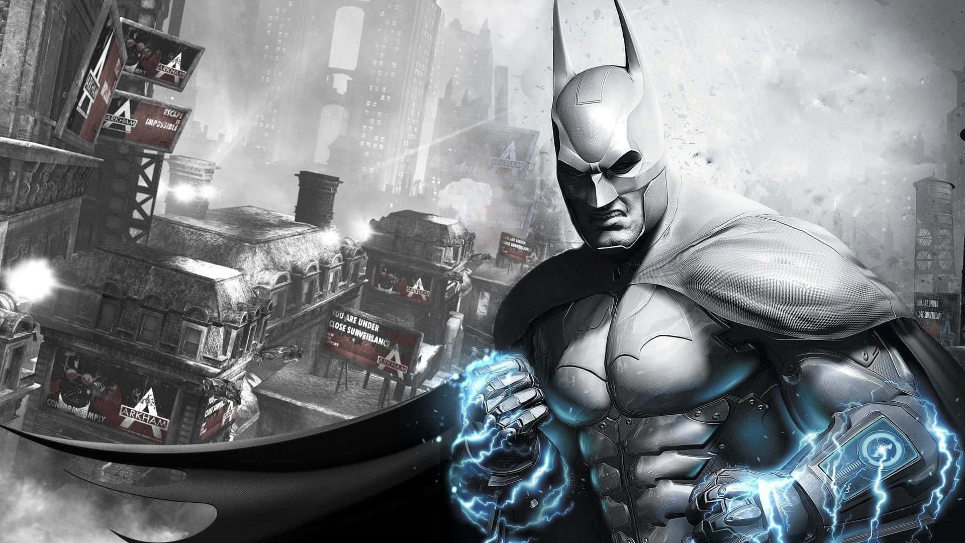 Esplorale Parti Più Oscure Di Gotham In Batman Arkham Asylum Sfondo
