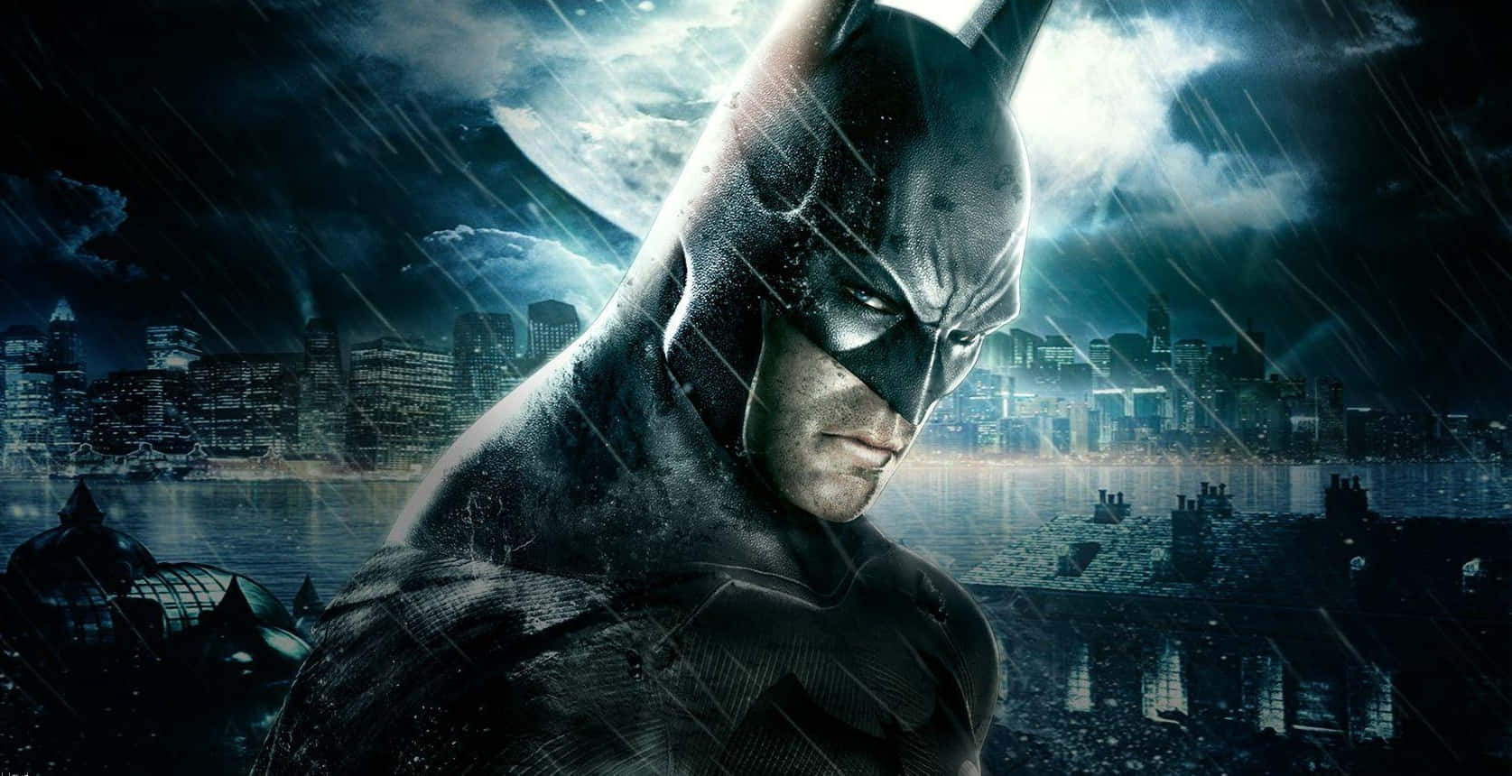 Batman Arkham Asylum Side Angle Shot Background