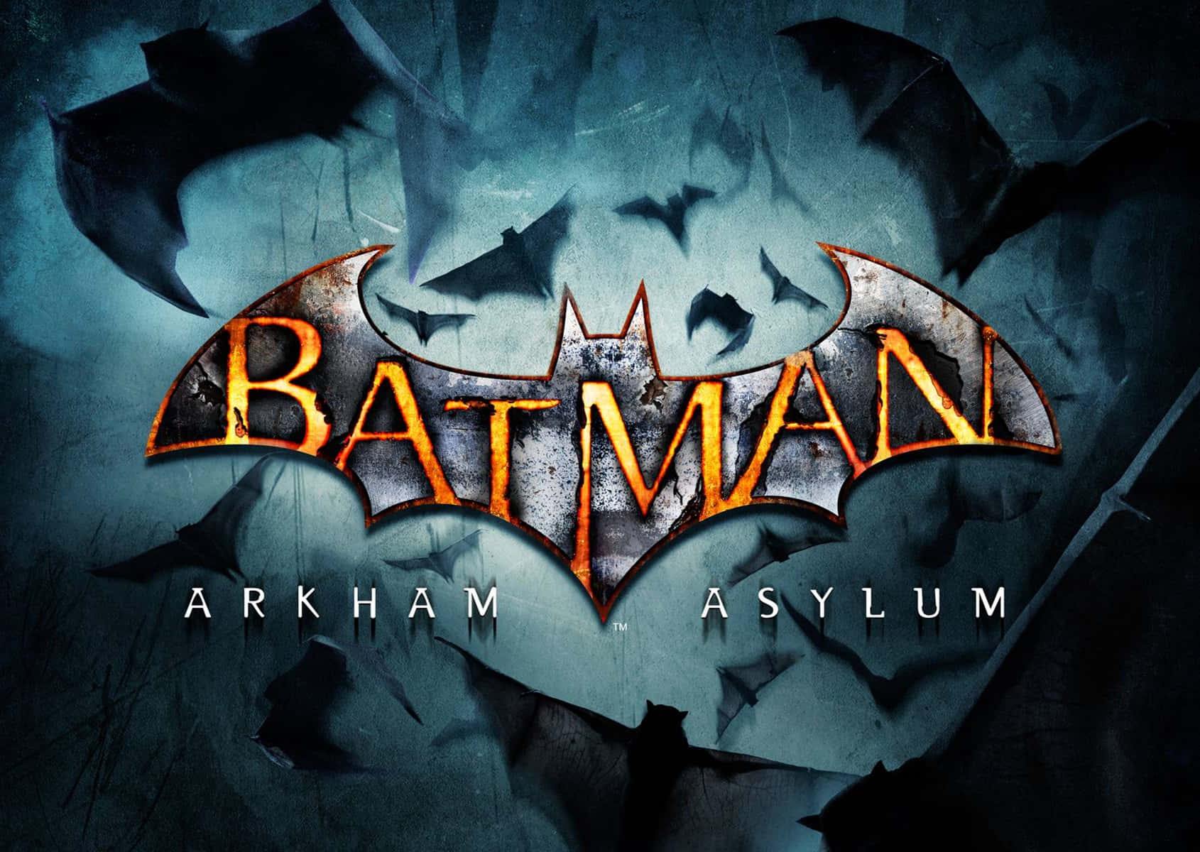 Batman Arkham Asylum Simple Poster Background