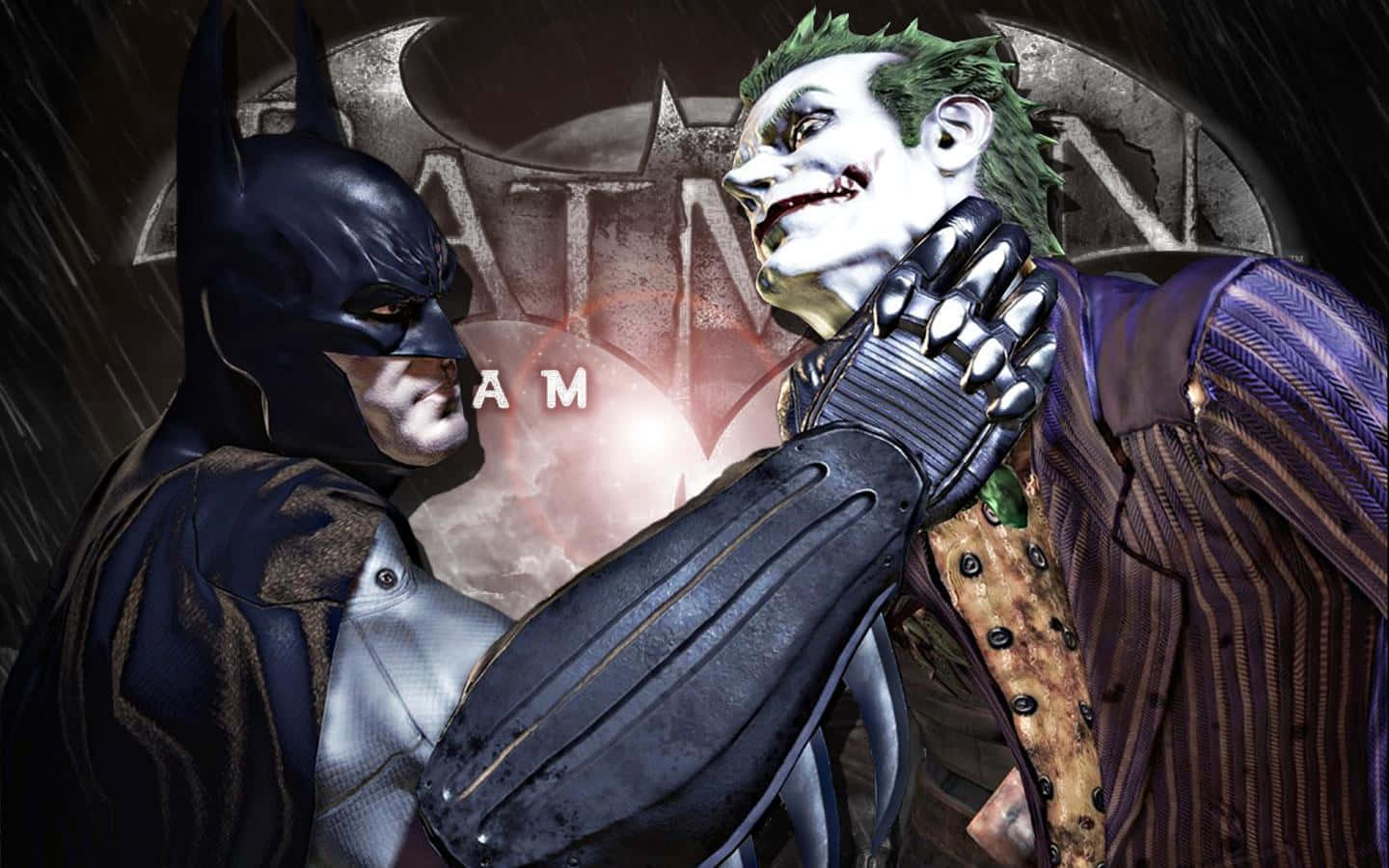 Batman Arkham Asylum Choking Joker Wallpaper