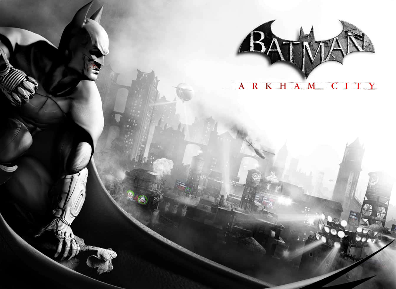 Batman lurking through Arkham City