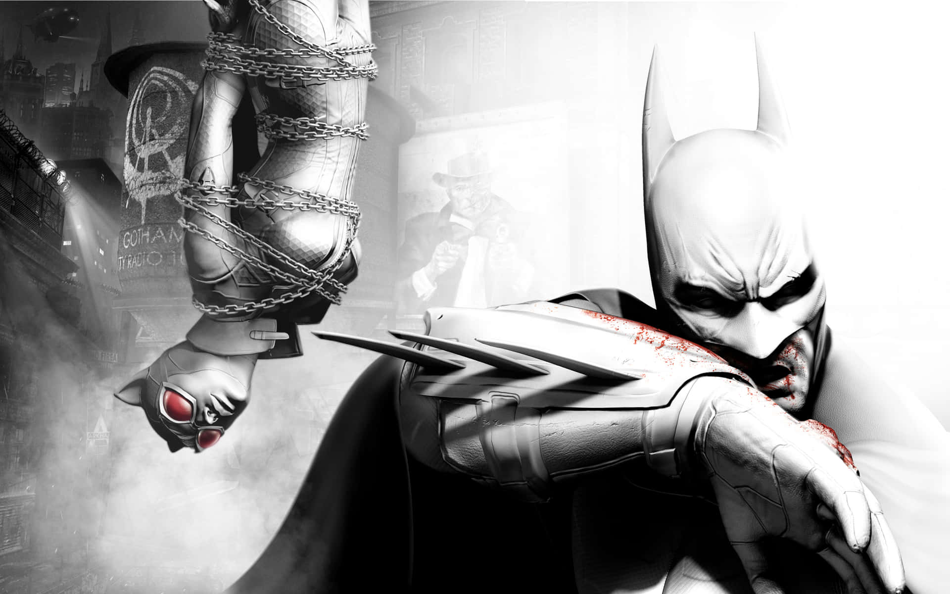 Bruce Wayne as Batman in Gotham City