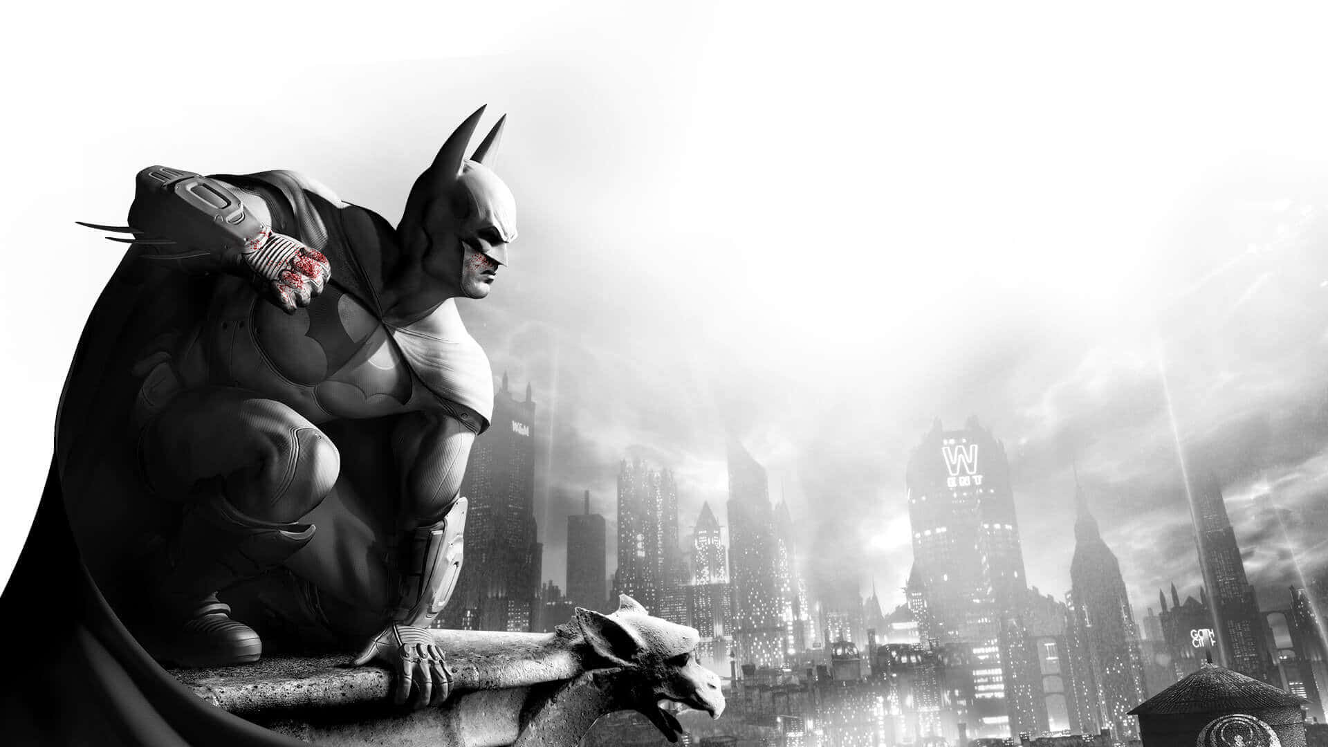"The Dark Knight Protects Gotham City in Batman Arkham City"