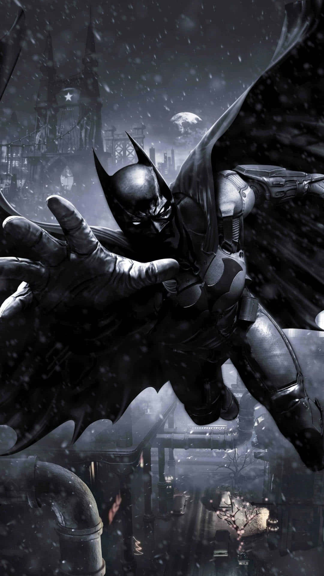 Batman Arkham City Glide Actie Achtergrond