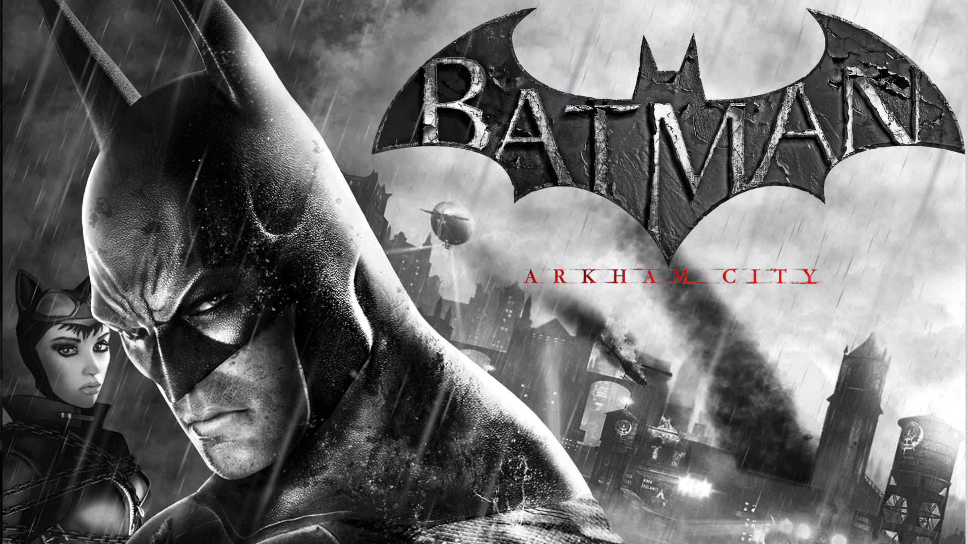 Batman Arkham City Logo Background