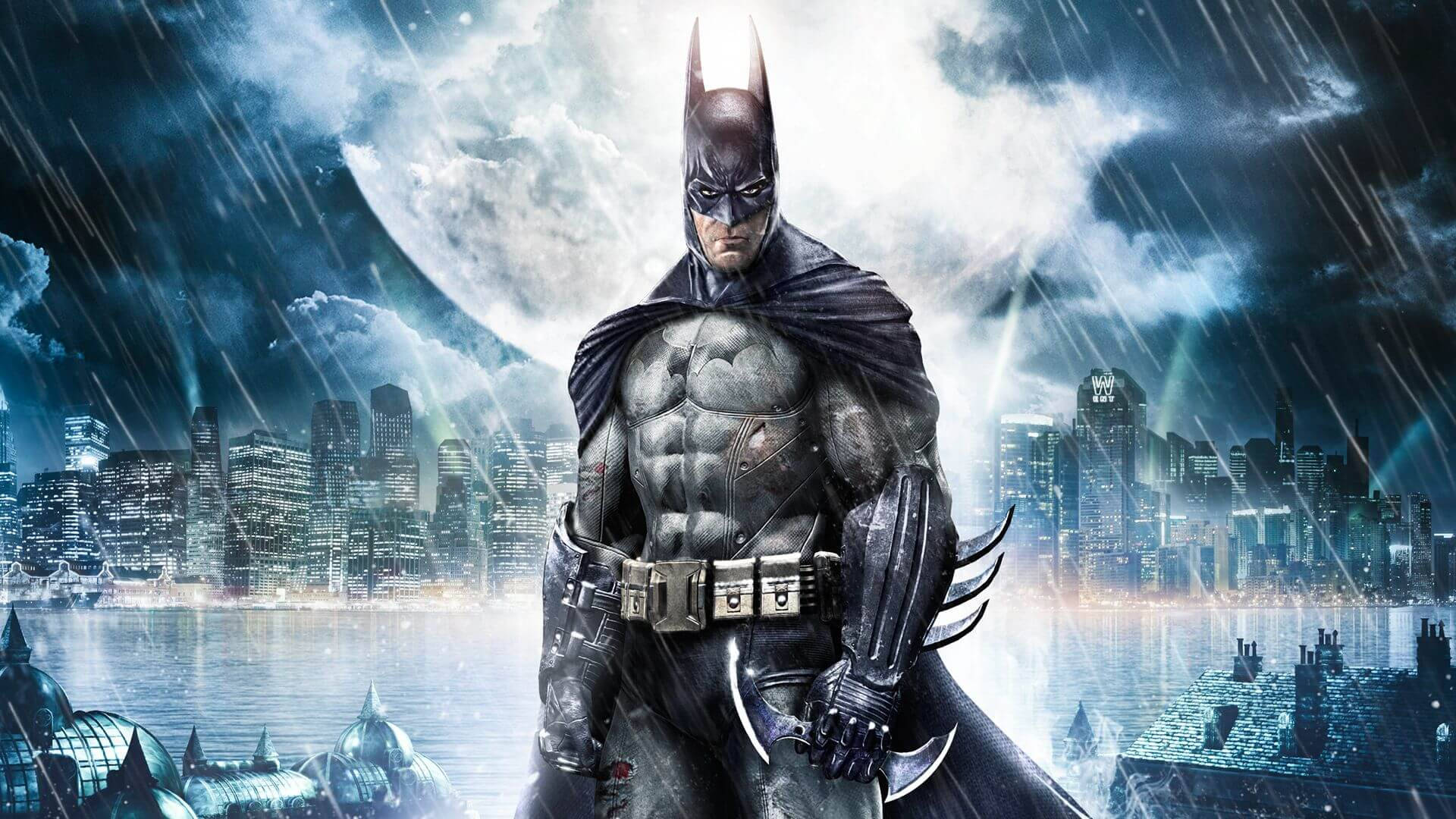 Batman Arkham City Raining Shot Wallpaper